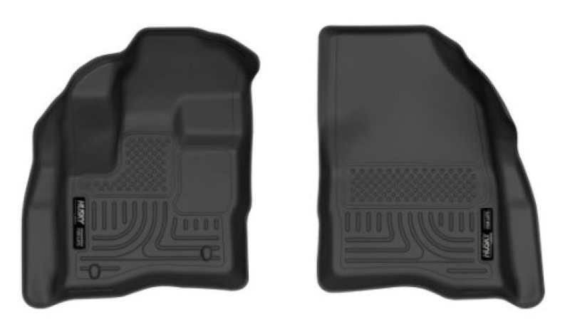 Ford Taurus Floor Mats - Front - Husky Liners - X-act Contour Series - Black - `10-`19